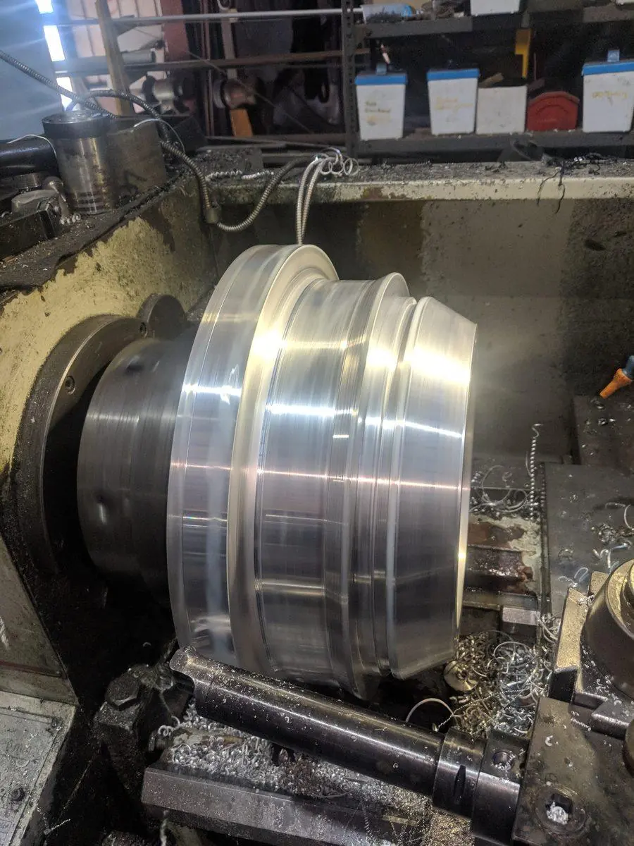 Boring a worn housing back to size on the lathe