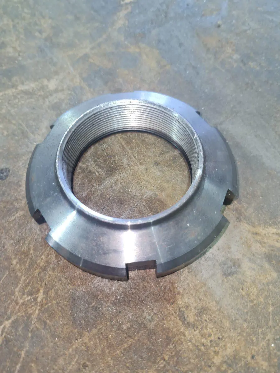 A bearing housing ring machined to size